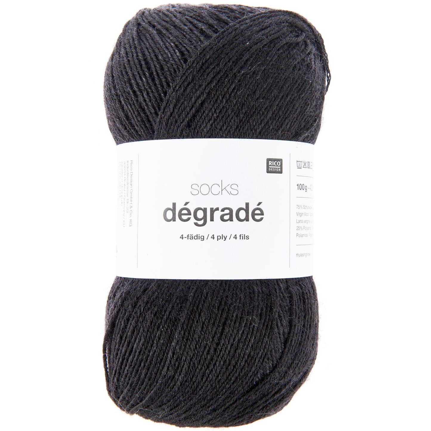 Rico Socks Degrade Zwart (008)