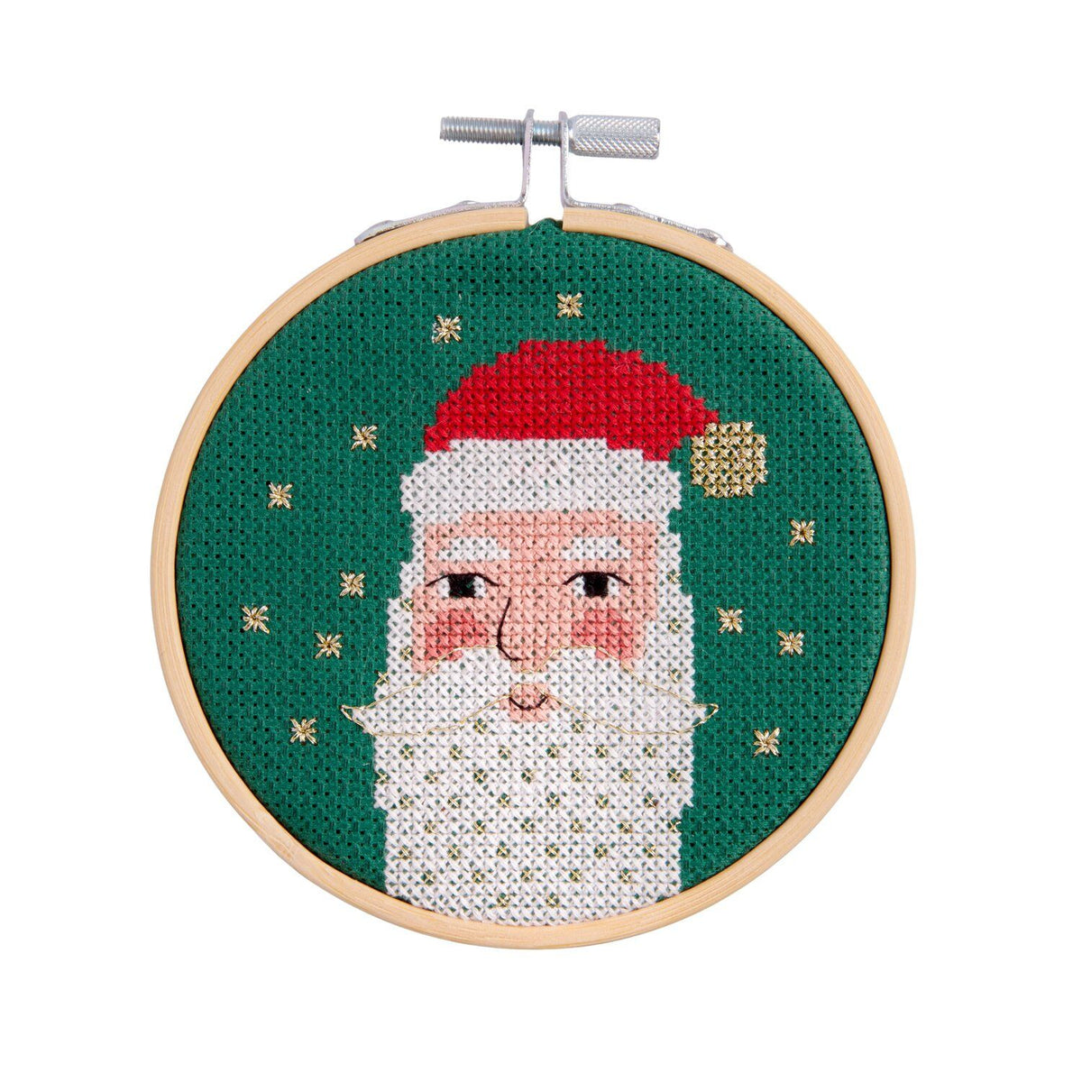 Borduurpakket met kruissteek: Kerstman
