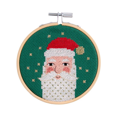 Borduurpakket met kruissteek: Kerstman