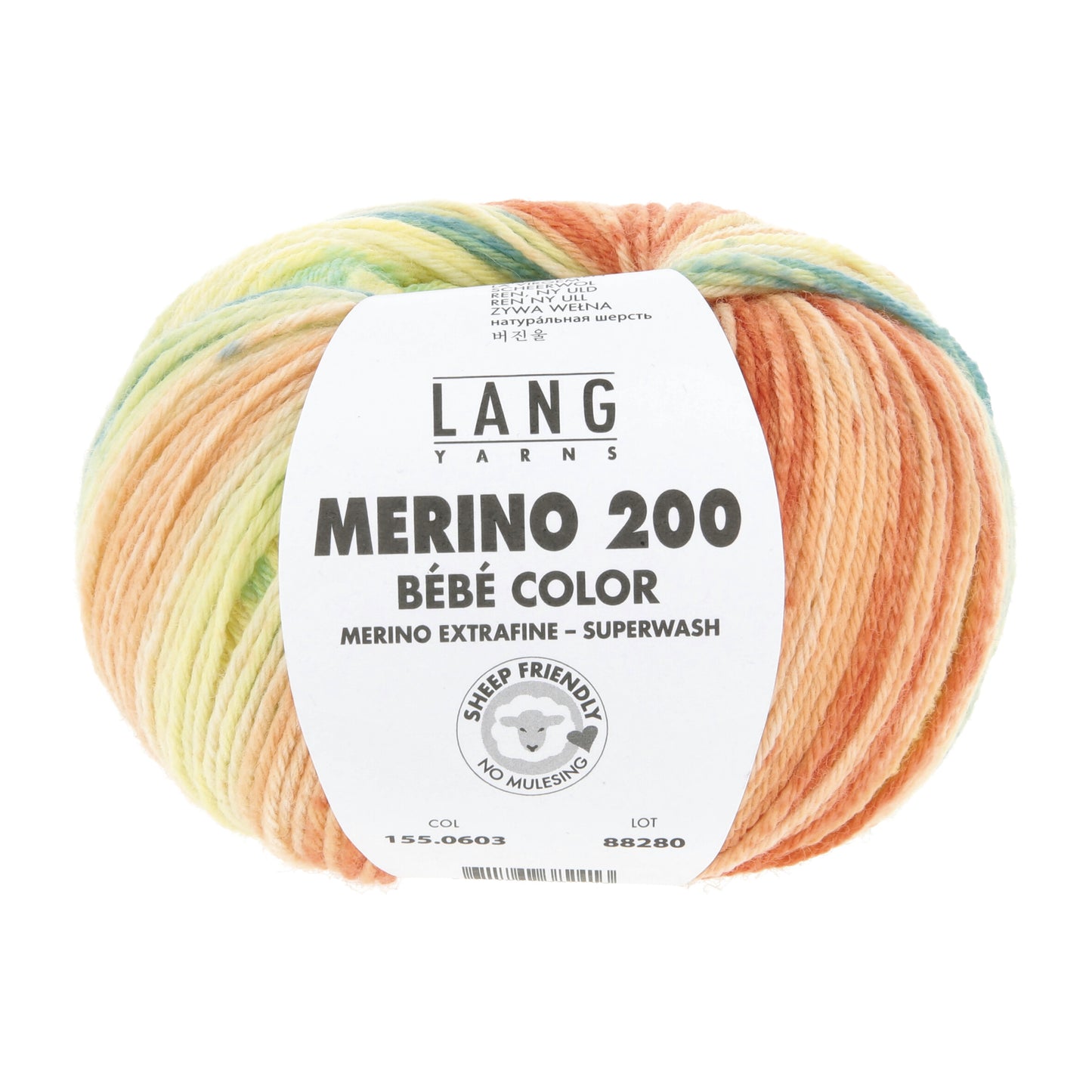 Lang Yarns Merino 200 Bebe Color Summertime (0603)