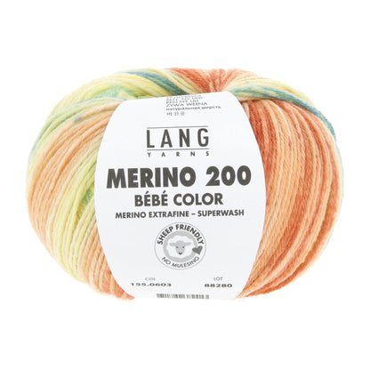 Lang Yarns Merino 200 Bebe Color Summertime (0603)