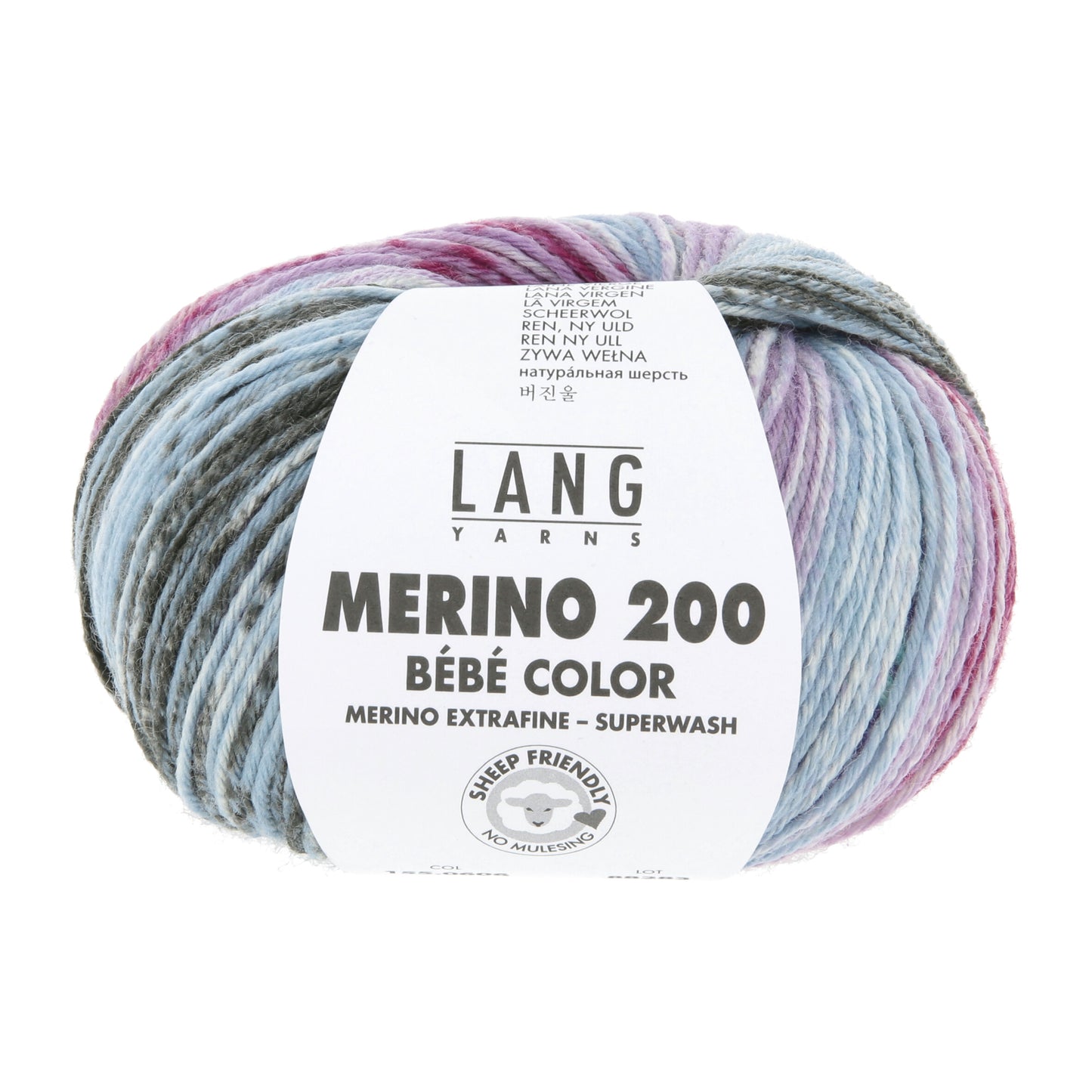 Lang Yarns Merino 200 Bebe Color Lakeview (0606)