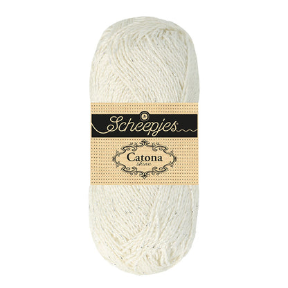 Scheepjes Catona Shine Bridal White Silver (105-S)