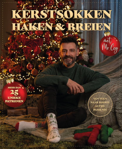 Kerstsokken breien en haken met Mr. Cey (BK2026)