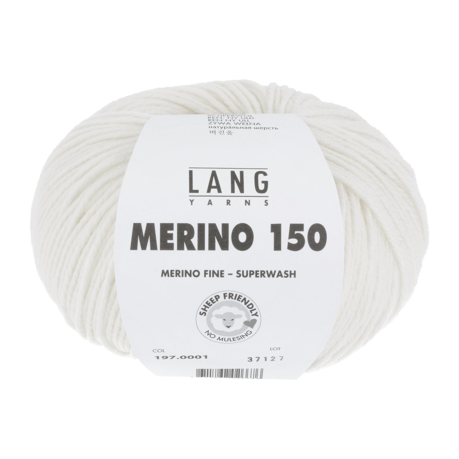 Lang Yarns Merino 150 White (0001)