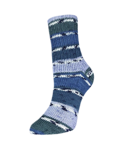 Rellana Garne Flotte Socke 4-Ply Woolfree Celinda Blue (3243)
