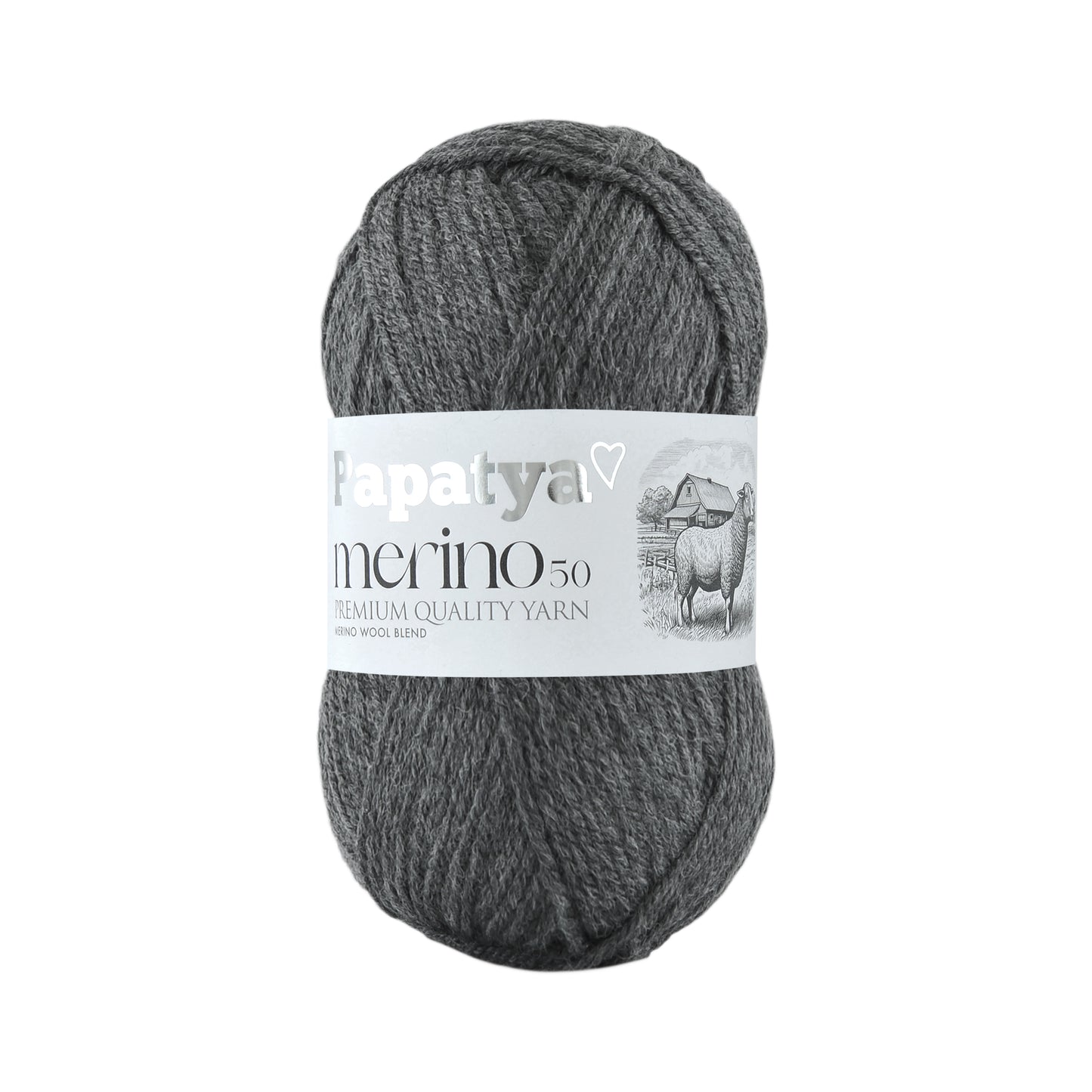 Papatya Merino 50 Dark Grey (2180)