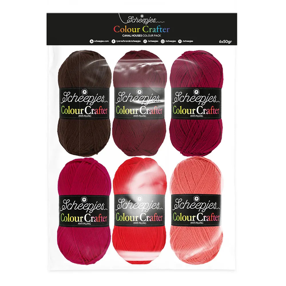 Scheepjes Colour Crafter colour pack 6 x 50 g - Canal Houses (24922)