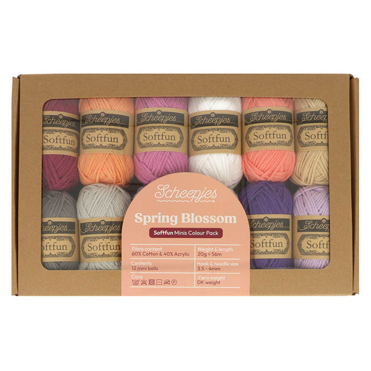 Scheepjes Softfun colour pack 12x20g - Spring Blossom