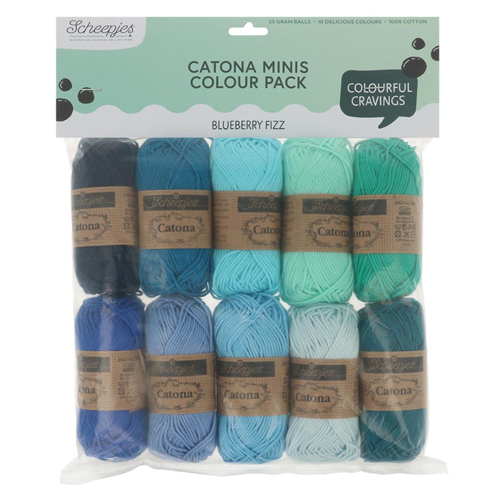 Scheepjes Catona colour pack 10x25g - Blueberry Fizz