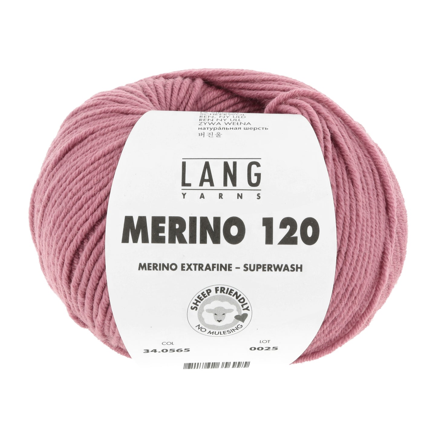 Lang Yarns Merino 120 Raspberry (34.0565)