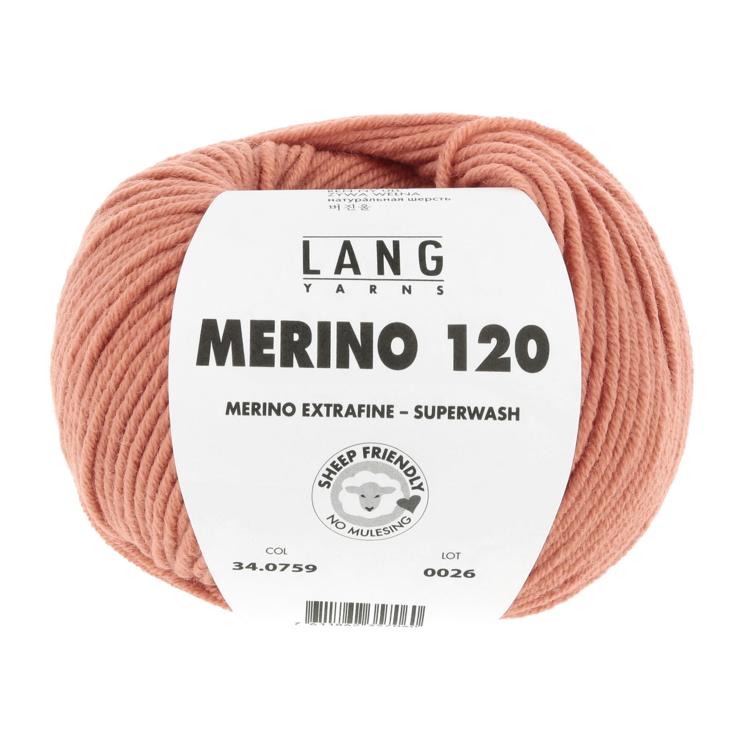 Lang Yarns Merino 120 Vintage Orange (34.0759)