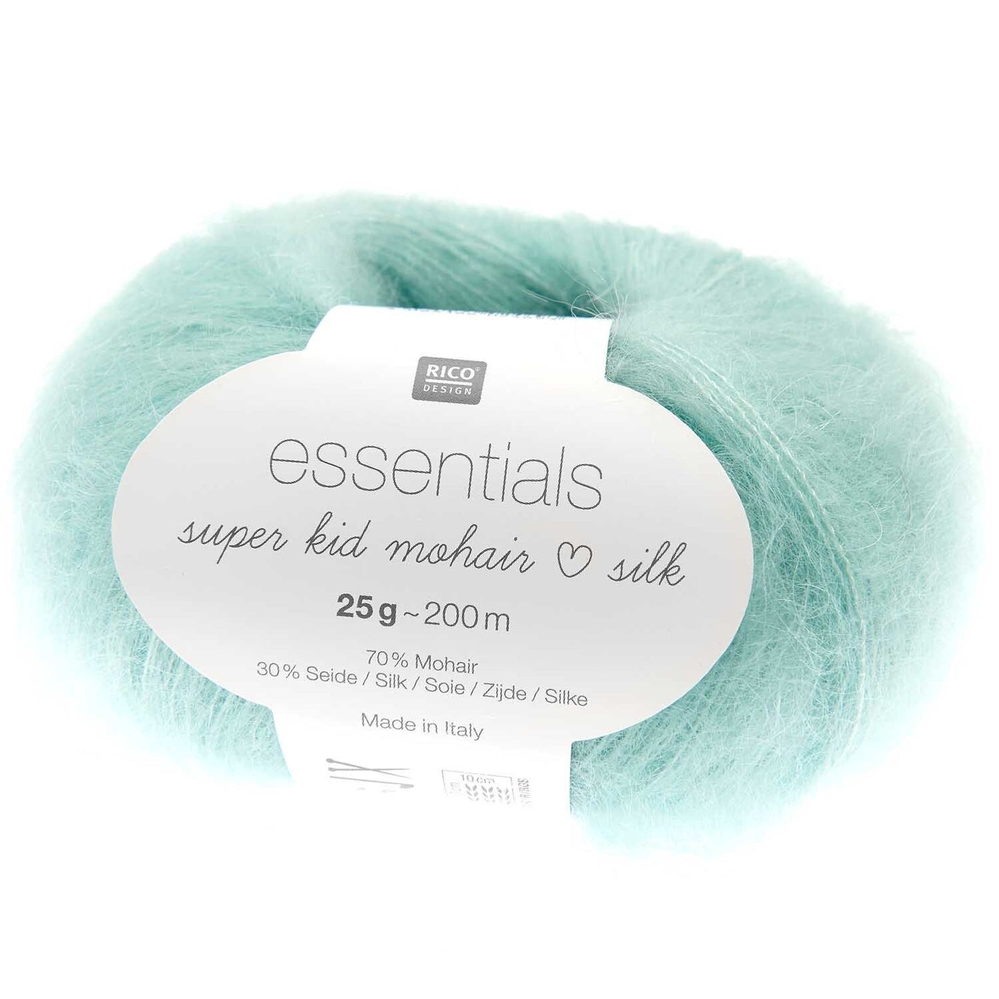 Rico Design Essentials Super Kid Mohair Loves Silk Mint (060)
