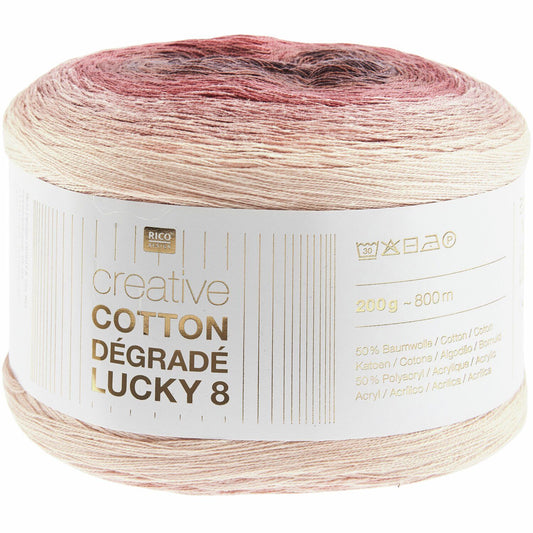Rico Design Creative Cotton Dégradé Lucky 8 Bessen (025)