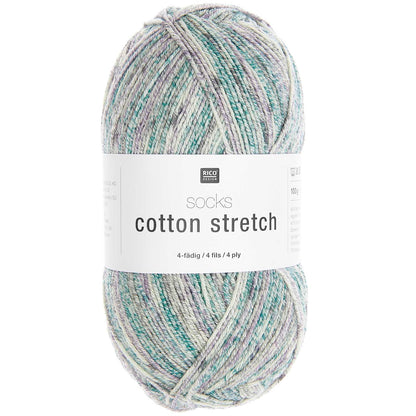 Rico Design Socks Cotton Stretch 4 Ply Petrol (004)