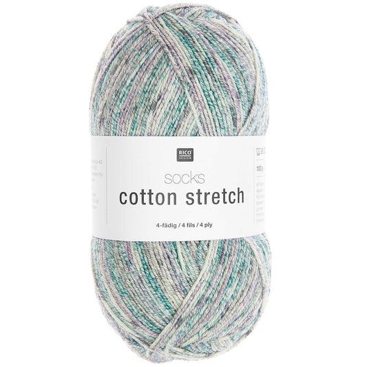 Rico Design Socks Cotton Stretch 4 Ply Petrol (004)