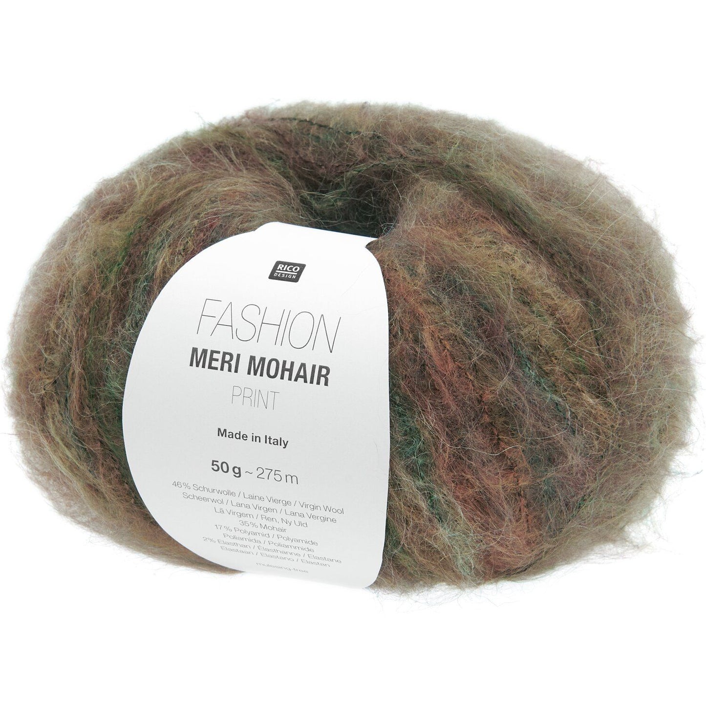 Rico Design Fashion Meri Mohair Print Forest Darks (003)