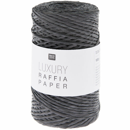 Rico Design Luxury Raffia Paper Black (008)