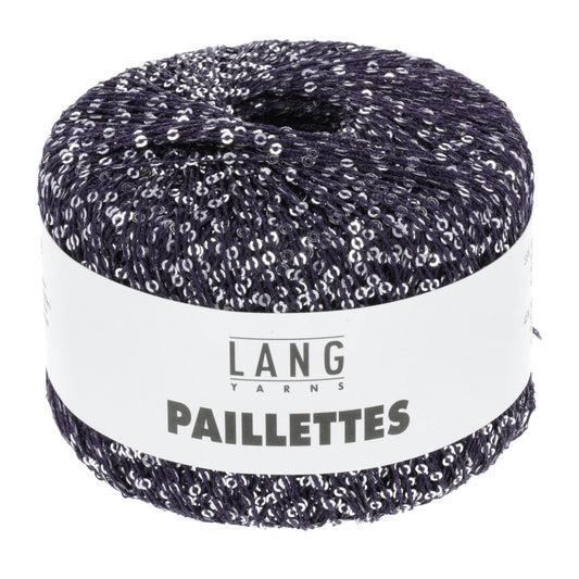 Lang Yarns Paillettes Blue Silver (0035)