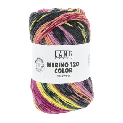 Lang Yarns Merino 120 Color Sunset (0007)