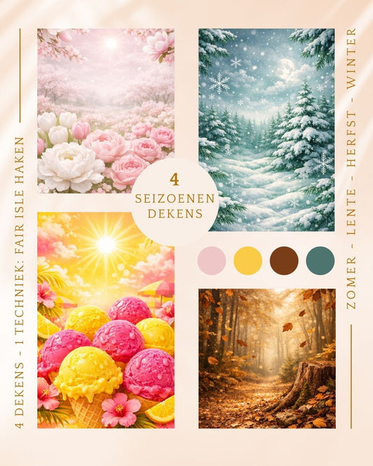 4 Seizoenen Crochet-A-Long Pakket – Mosaic Fair Isle Edition 2026