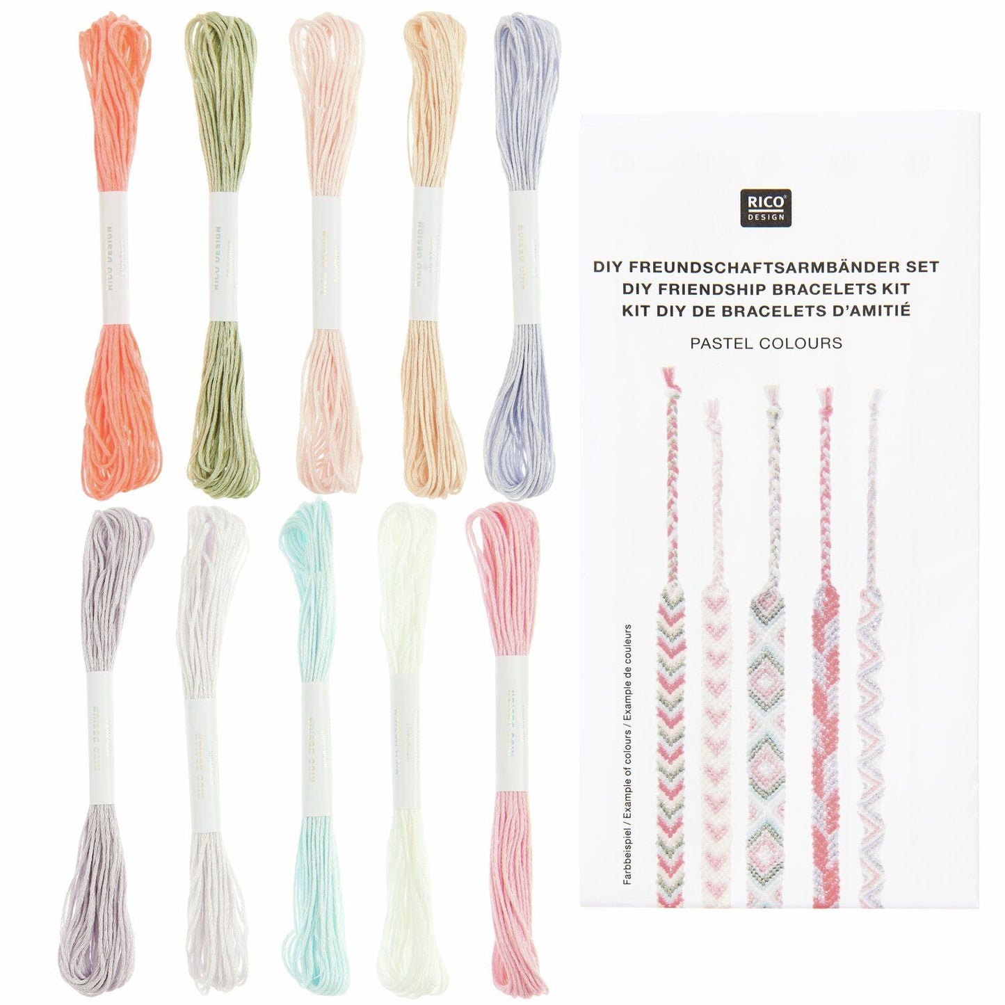 Ricorumi DIY-set vriendschapsarmbanden Pastel Colours