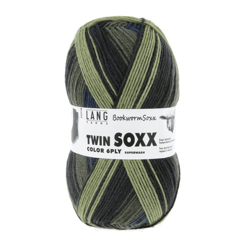 Lang Yarns Super Soxx Color 6 Ply Bookwormsoxx Bronte (582)