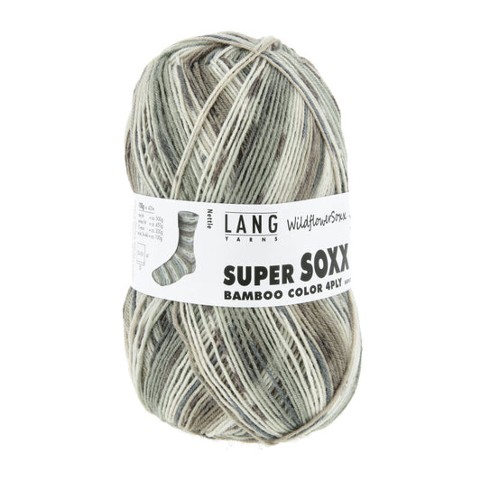 Lang Yarns Super Soxx Bamboo Color 4 Ply Wildflowersoxx Nettle (0564)