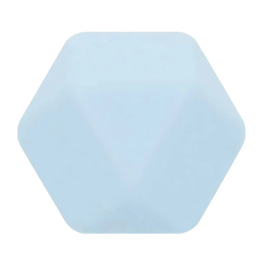 Opry Siliconen kralen hexagon 258 - 14 mm (per zakje 5 stuks)
