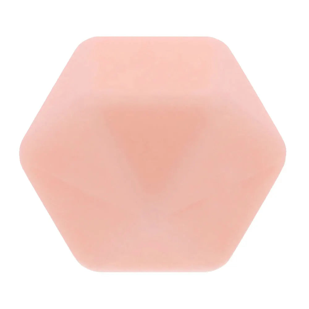 Opry Siliconen kralen hexagon 717 - 14 mm (per zakje 5 stuks)