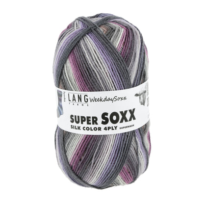 Lang Yarns Super Soxx Color 4 Ply Weekdaysoxx Tuesday (0464)