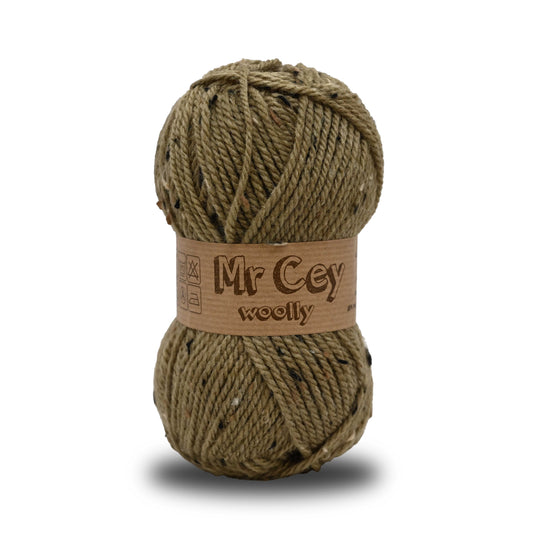 Mr. Cey Woolly Tweed Olive (710)