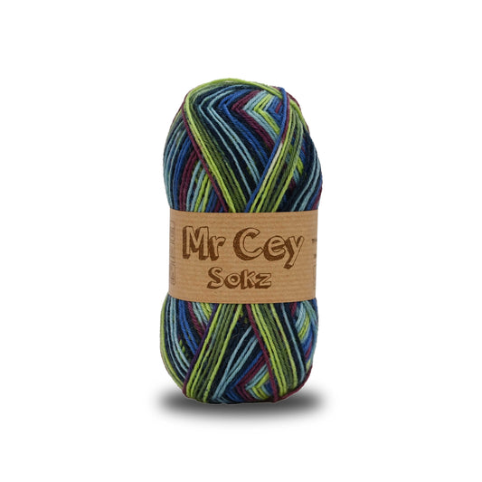 Mr. Cey Sokz Jacquard Ocean (712)