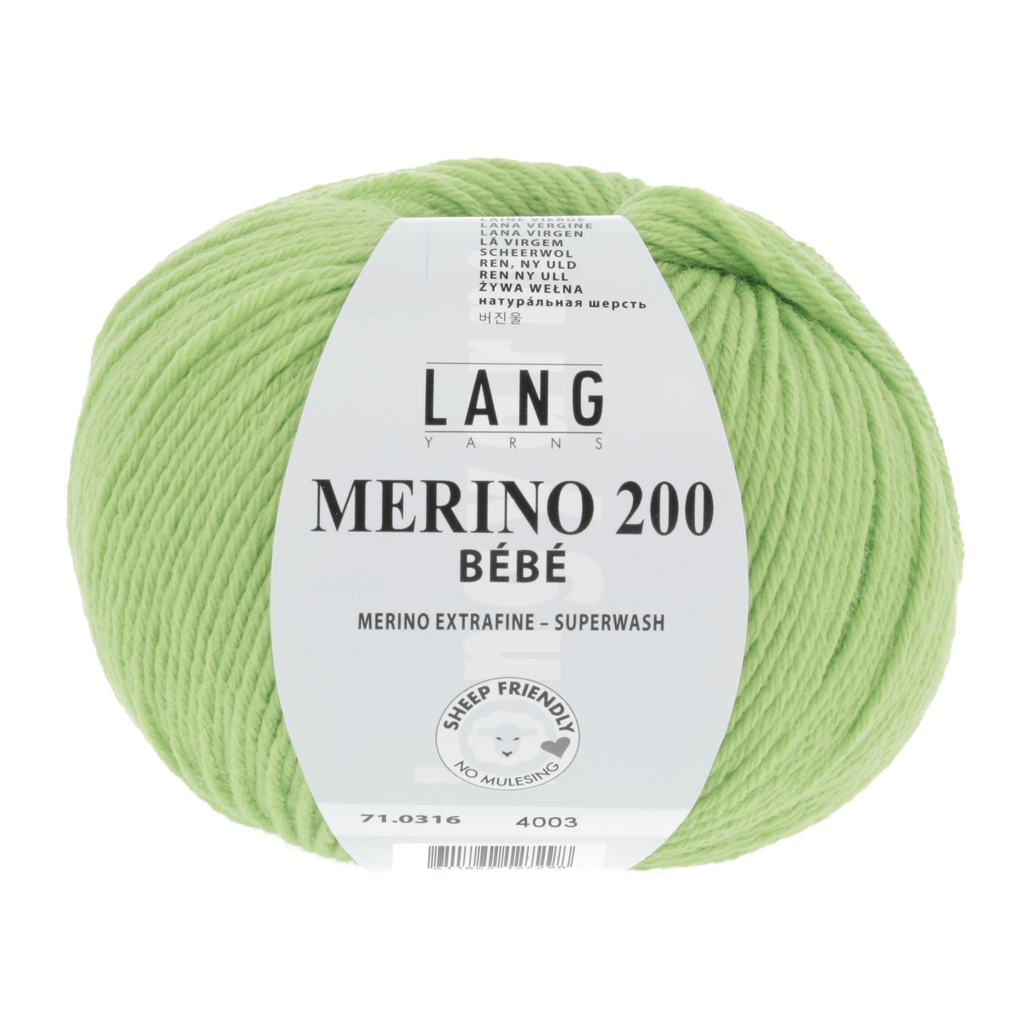 Lang Yarns Merino 200 Bebe Pistachio (0316)