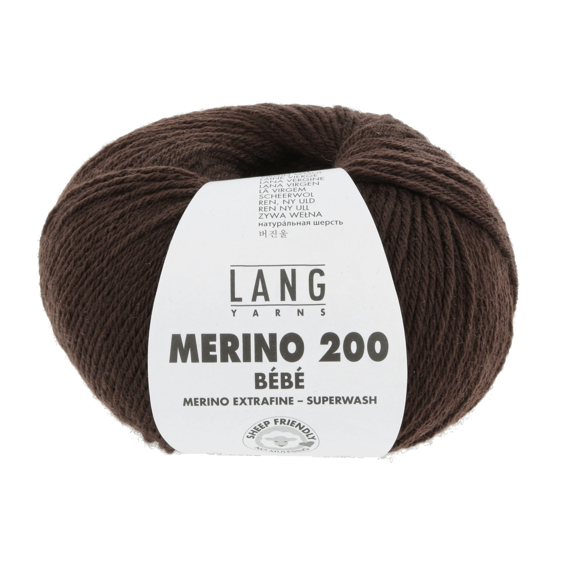 Lang Yarns Merino 200 Bebe Brown (0368)