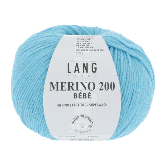 Lang Yarns Merino 200 Bebe Turquoise (0379)