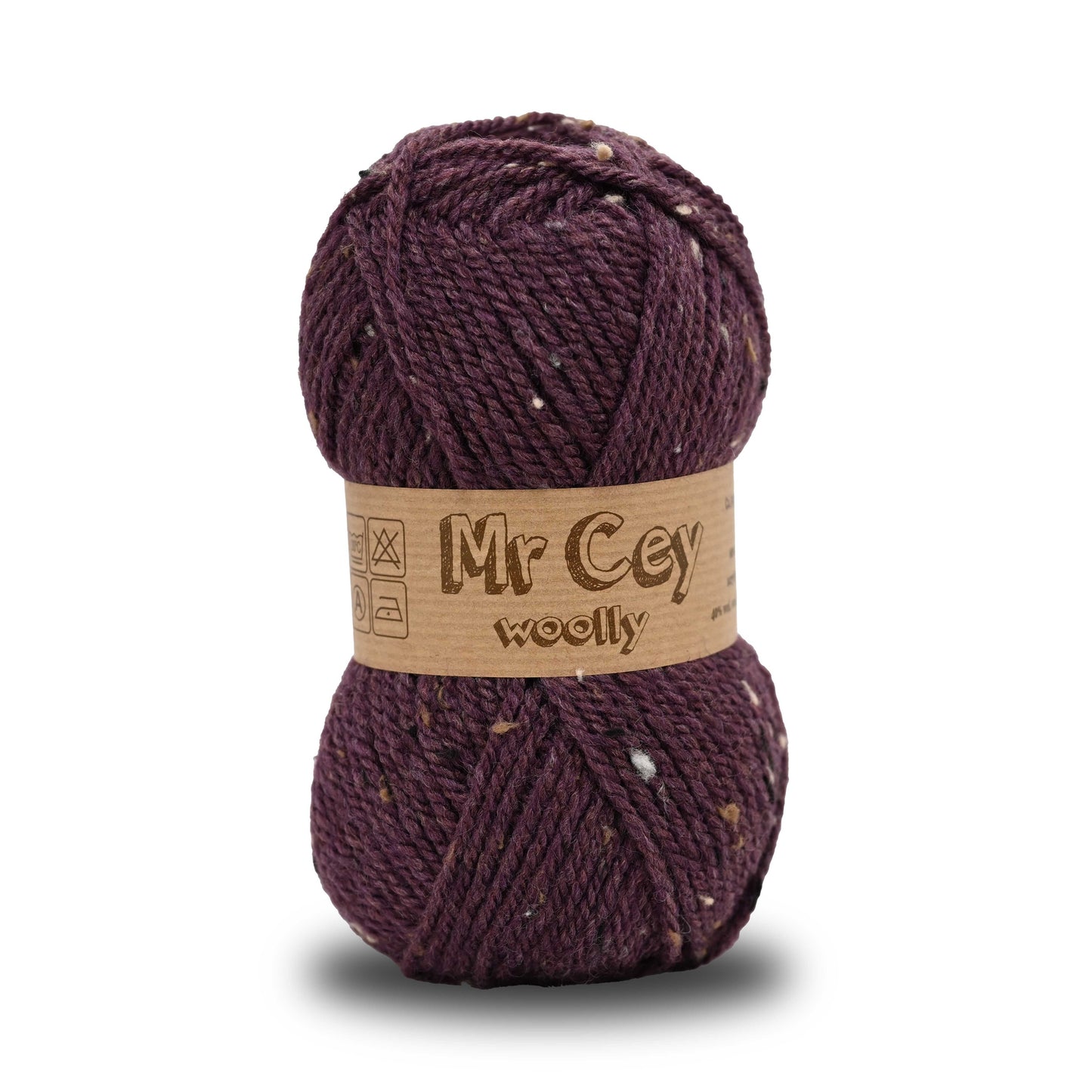 Mr. Cey Woolly Tweed Plum (738)
