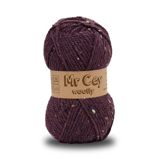 Mr. Cey Woolly Tweed Plum (738)