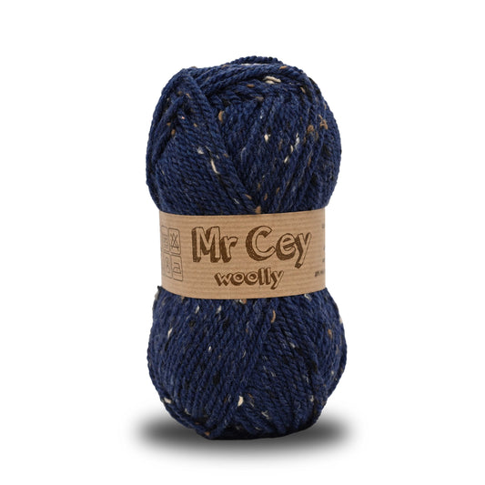 Mr. Cey Woolly Tweed Dark Sea (748)