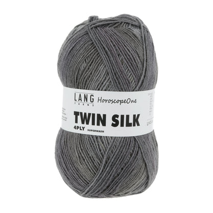 Lang Yarns Twin Silk 4 Ply HoroscopeOne Grey (0355)