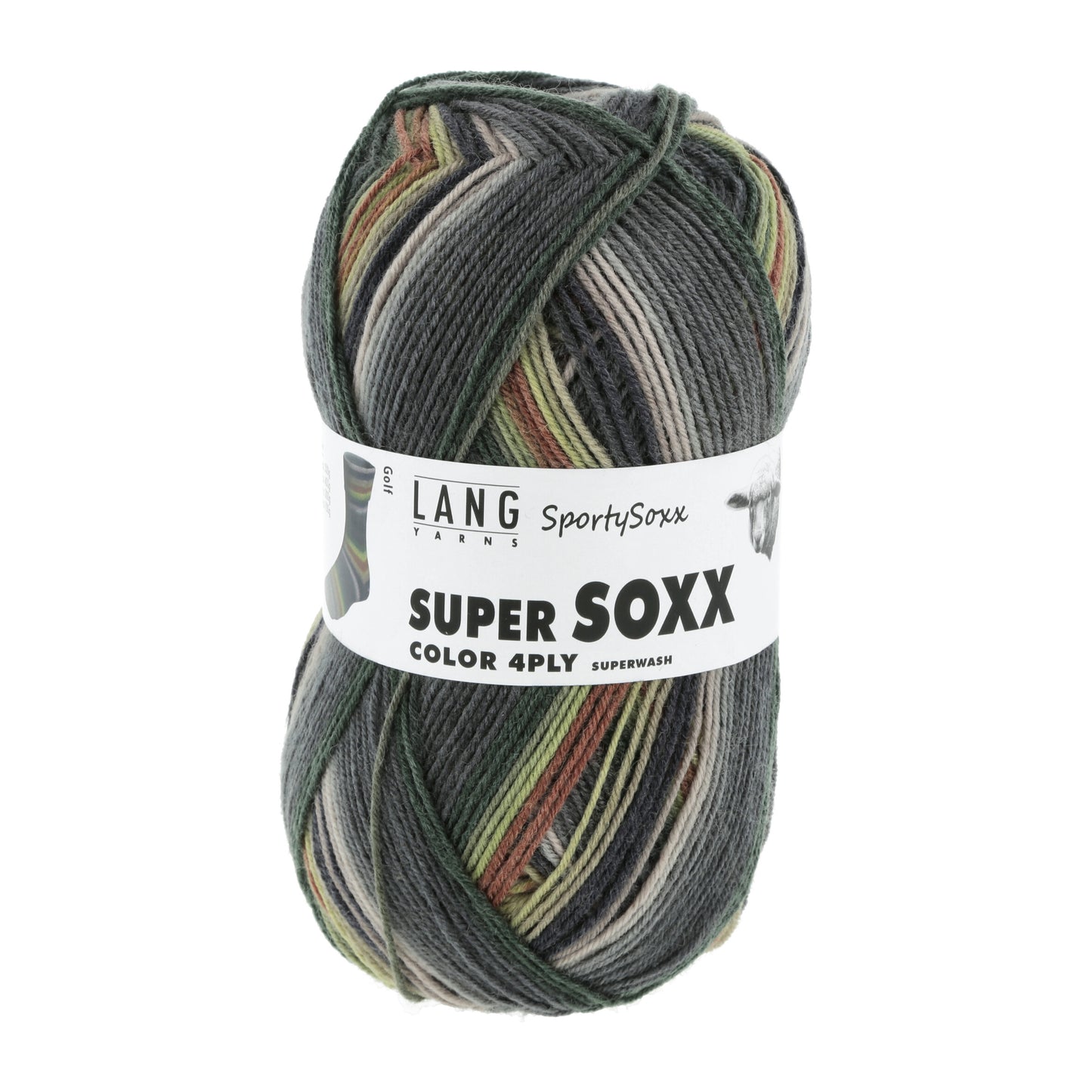 Lang Yarns Super Soxx Color 4 Ply SportySoxx Golf (0499)