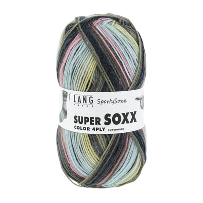 Lang Yarns Super Soxx Color 4 Ply SportySoxx Tennis (0500)
