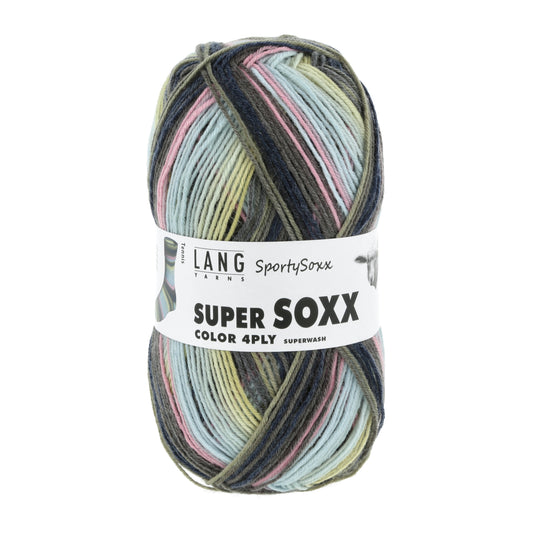 Lang Yarns Super Soxx Color 4 Ply SportySoxx Tennis (0500)