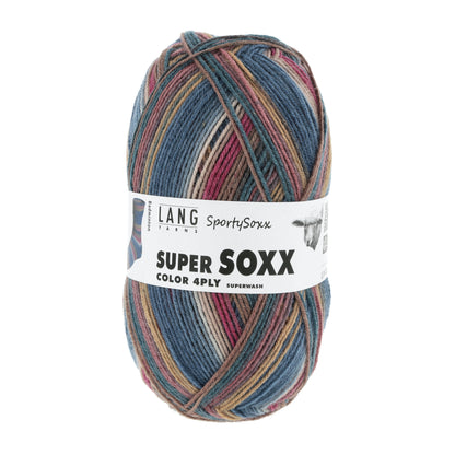 Lang Yarns Super Soxx Color 4 Ply SportySoxx Badminton (0501)