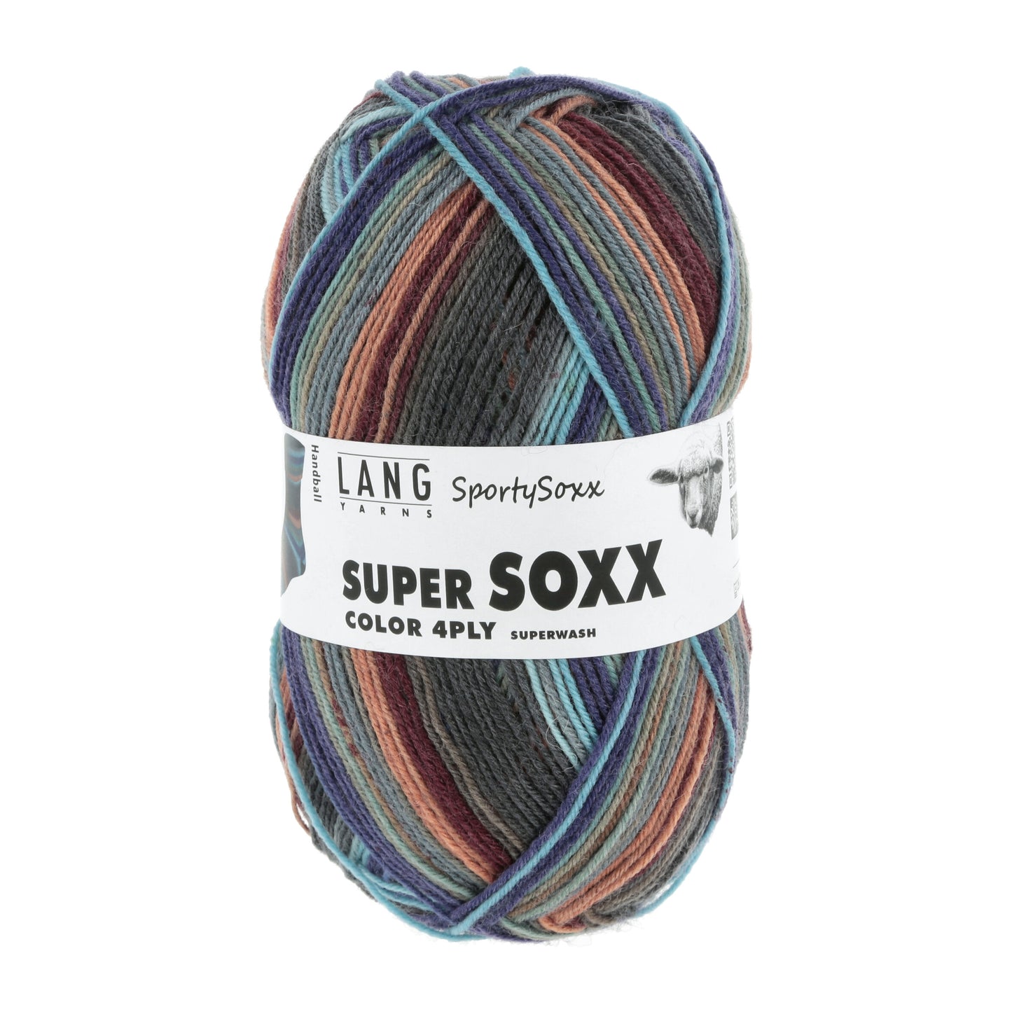 Lang Yarns Super Soxx Color 4 Ply SportySoxx Handball (0503)