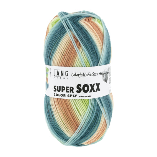 Lang Yarns Super Soxx Color 4 Ply ColorfulCitiesSoxx KeyWest (0508)