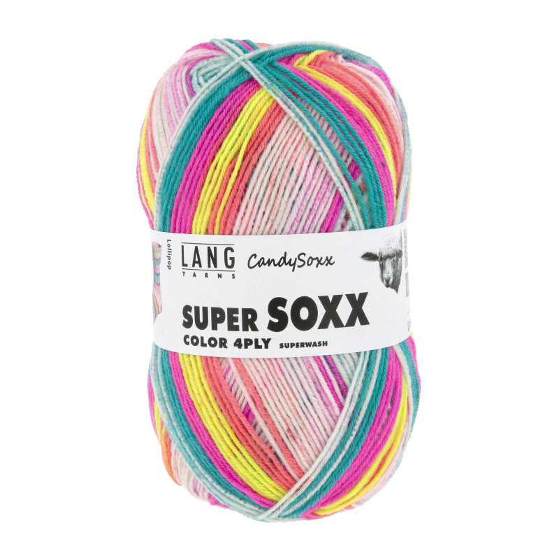 Lang Yarns Super Soxx Color 4PLY Candysoxx Lollipop (0590)