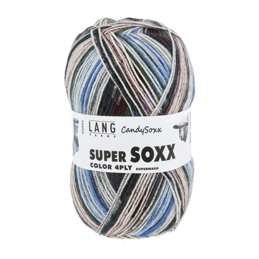 Lang Yarns Super Soxx Color 4PLY Candysoxx Licorice (0592)