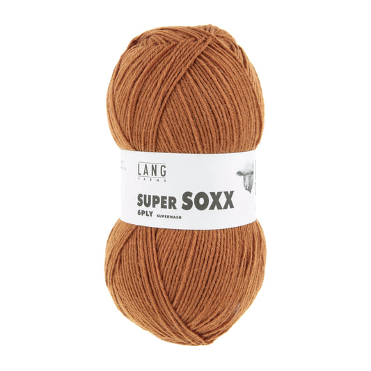 Lang Yarns Super Soxx 6 Ply Superwash UNI Brons (0011)