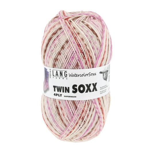 Lang Yarns Twin Soxx 4 Ply WatercolorSoxx O Keeffee (0457)